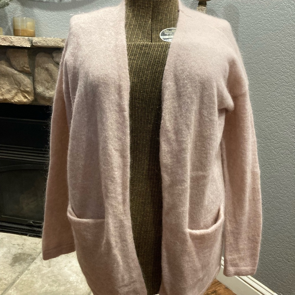 H&M Mohair pink cardigan